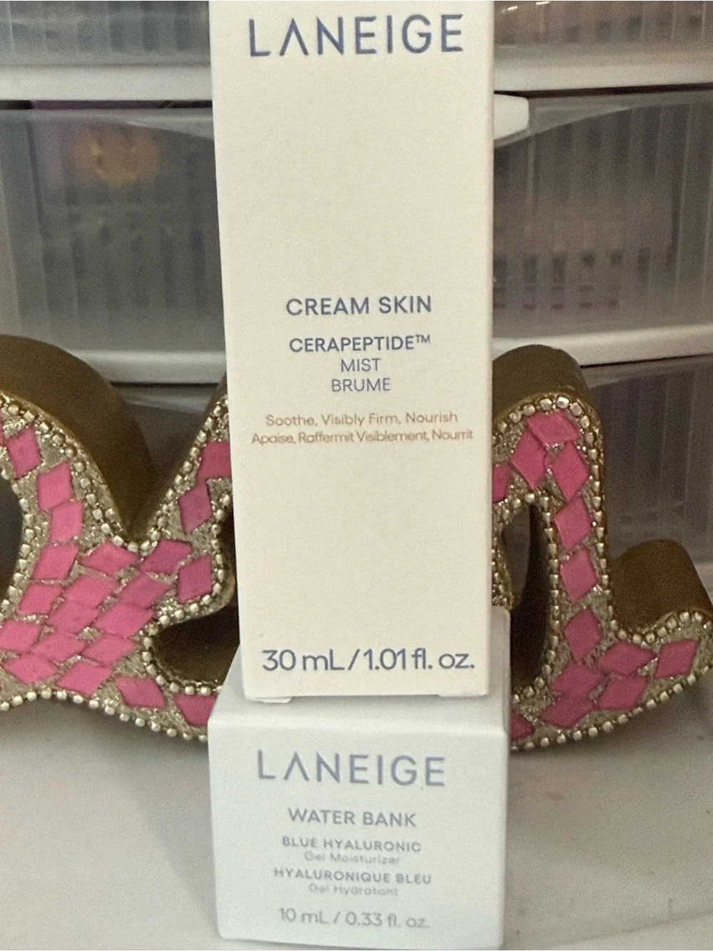 LANEIGE White Cream Skin CeraPeptide Mist & Water Bank Duo